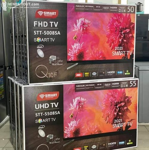 Smart tv uhd 4 k resolution de la marque smart technologie 50pouces